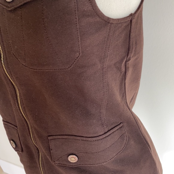 Ralph Lauren brown cotton zip vest, S, NWT - Picture 7 of 10